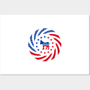 Democratic Murican Patriot Flag Series Posters and Art